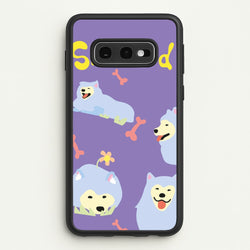 Samoyed - Dog Patterns  - Dog Patterns Phone Case for Galaxy S10e