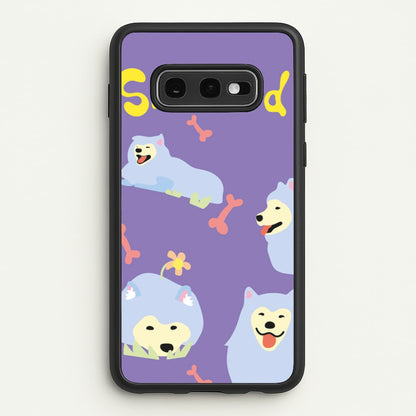 Samoyed - Dog Patterns  - Dog Patterns Phone Case for Galaxy S10e