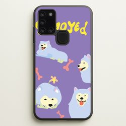 Samoyed - Dog Patterns  - Dog Patterns Phone Case for Galaxy A21s