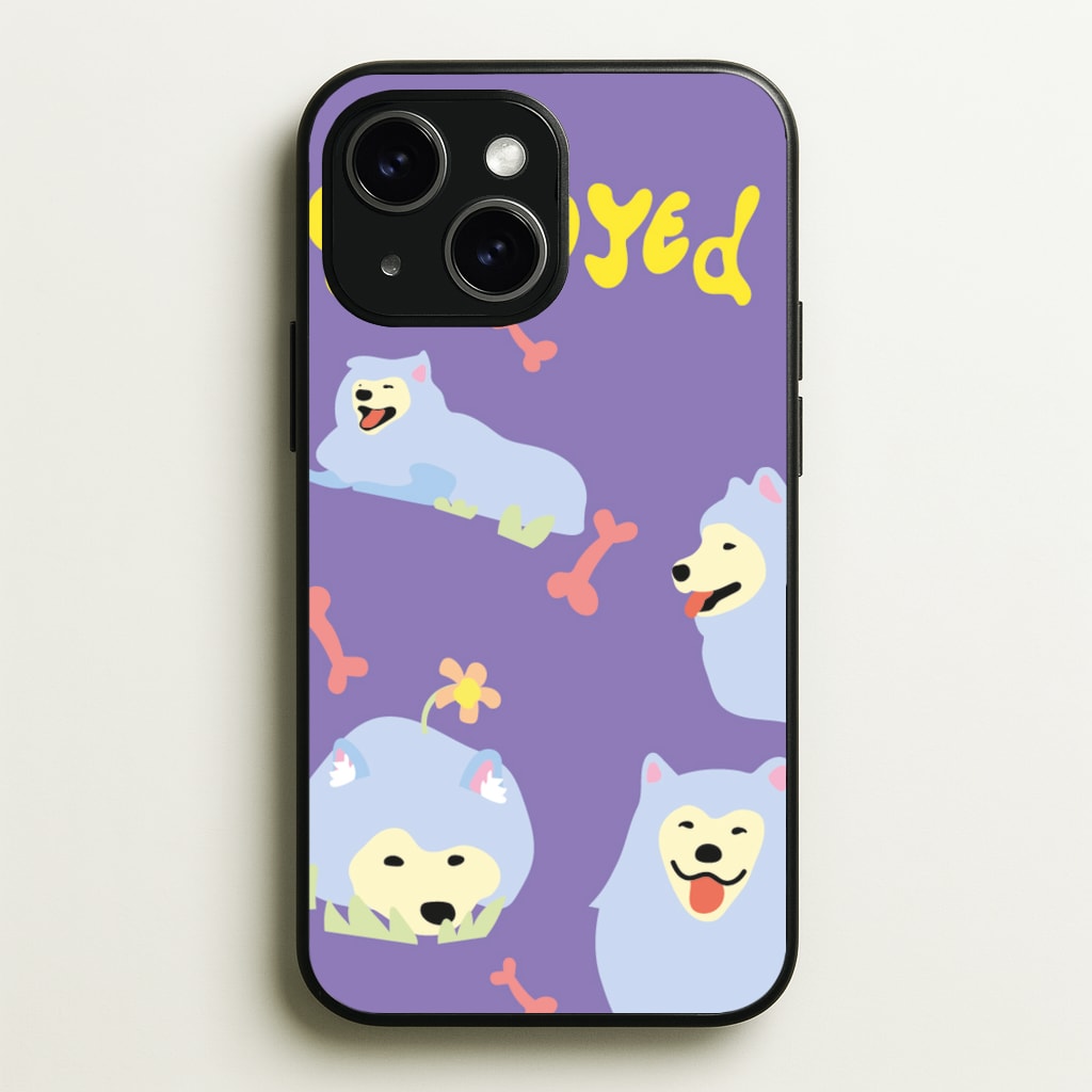 Samoyed - Dog Patterns  - Dog Patterns Phone Case for iPhone 14