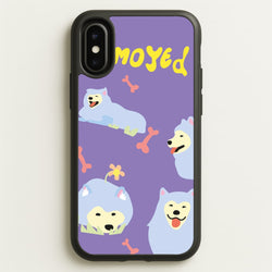Samoyed - Dog Patterns  - Dog Patterns Phone Case for iPhone X / XS