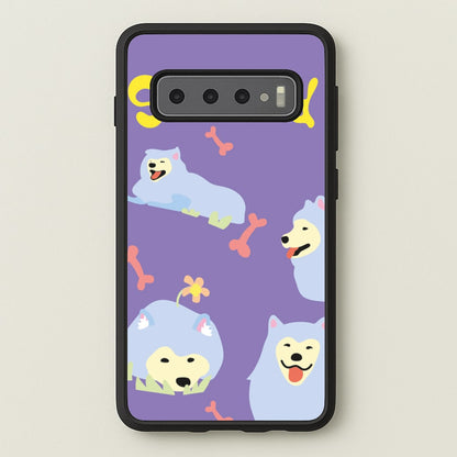 Samoyed - Dog Patterns  - Dog Patterns Phone Case for Galaxy S10