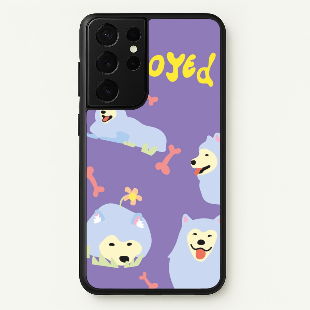 Samoyed - Dog Patterns  - Dog Patterns Phone Case for Galaxy S21 Ultra