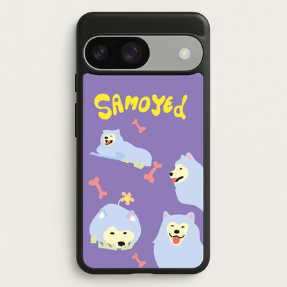 Samoyed - Dog Patterns  - Dog Patterns Phone Case for Google Pixel 9 / 9 Pro