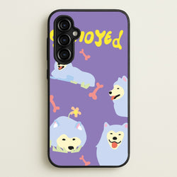 Samoyed - Dog Patterns  - Dog Patterns Phone Case for Galaxy A54