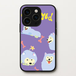 Samoyed - Dog Patterns  - Dog Patterns Phone Case for iPhone 15 Pro