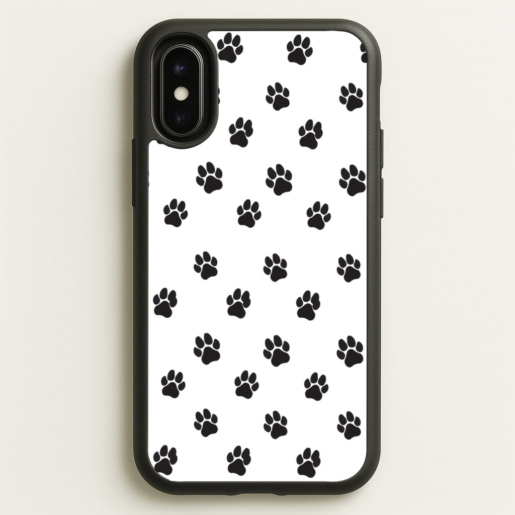 Paw pattern - Dog Patterns  - Dog Patterns Phone Case for iPhone X / XS