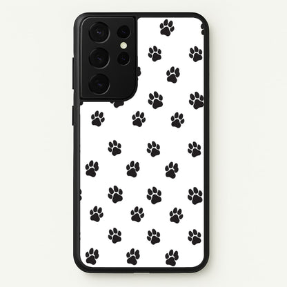 Paw pattern - Dog Patterns  - Dog Patterns Phone Case for Galaxy S21 Ultra