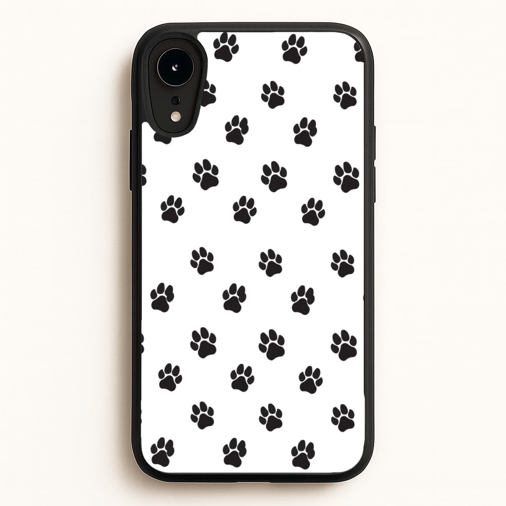 Paw pattern - Dog Patterns  - Dog Patterns Phone Case for iPhone XR