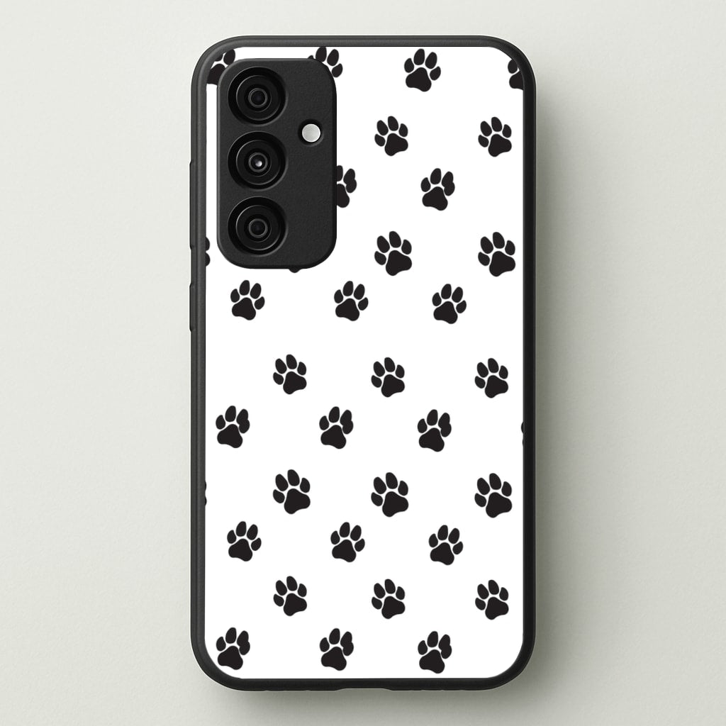 Paw pattern - Dog Patterns  - Dog Patterns Phone Case for Galaxy A35