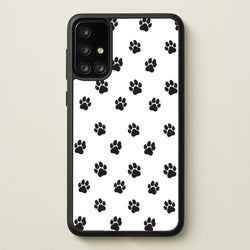Paw pattern - Dog Patterns  - Dog Patterns Phone Case for Galaxy A71