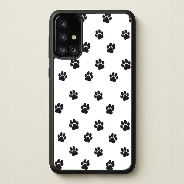Paw pattern - Dog Patterns  - Dog Patterns Phone Case for Galaxy A71
