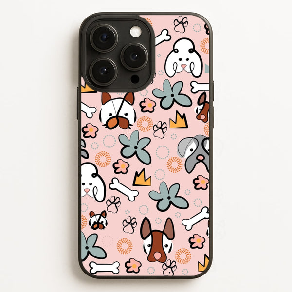 Bones and dogs - Dog Patterns  - Dog Patterns Phone Case for iPhone 16 Pro Max