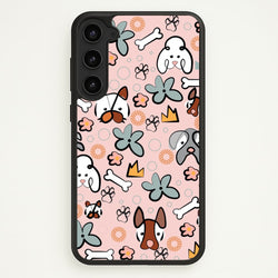 Bones and dogs - Dog Patterns  - Dog Patterns Phone Case for Galaxy S23 Plus