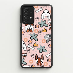 Bones and dogs - Dog Patterns  - Dog Patterns Phone Case for Galaxy A52 / A52s