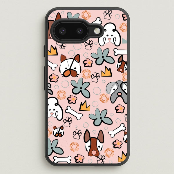 Bones and dogs - Dog Patterns  - Dog Patterns Phone Case for Google Pixel 9a