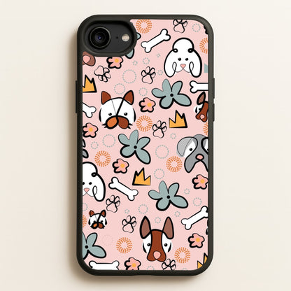 Bones and dogs - Dog Patterns  - Dog Patterns Phone Case for iPhone 6 / 7 / 8 / SE
