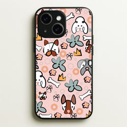 Bones and dogs - Dog Patterns  - Dog Patterns Phone Case for iPhone 15 Plus