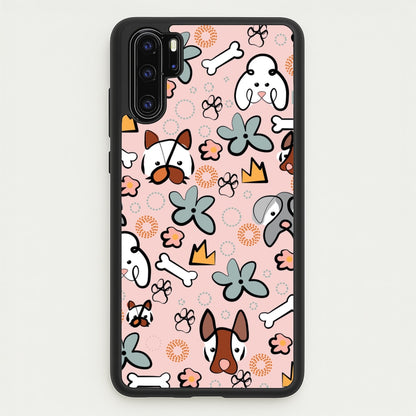 Bones and dogs - Dog Patterns  - Dog Patterns Phone Case for Huawei P30 Pro