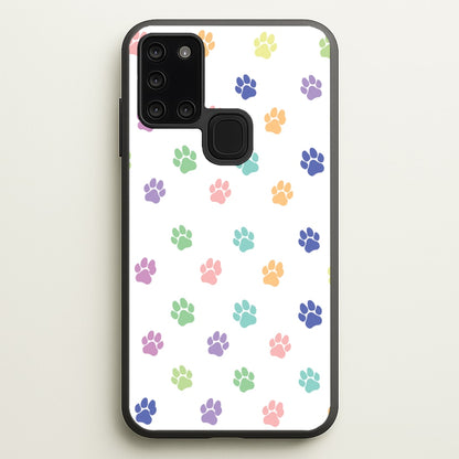 Coloured patterns - Dog Patterns  - Dog Patterns Phone Case for Galaxy A21s