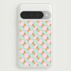 Checkered Corgis Pattern Phone Case for Google Pixel 10 Pro XL