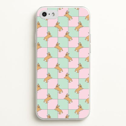 Checkered Corgis Pattern  - Dog Patterns Phone Case for iPhone 5 / 5s / SE 2016