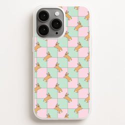 Checkered Corgis Pattern  - Dog Patterns Phone Case for iPhone 11 Pro
