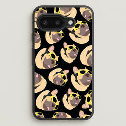 Frenchie With Goggles Pattern  - Dog Patterns Phone Case for Google Pixel 9a