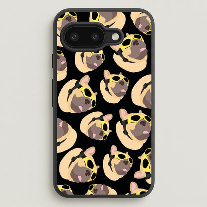 Frenchie With Goggles Pattern  - Dog Patterns Phone Case for Google Pixel 9a
