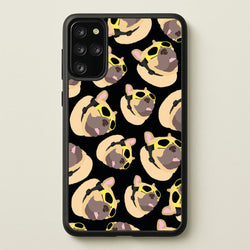 Frenchie With Goggles Pattern  - Dog Patterns Phone Case for Galaxy S20 Plus