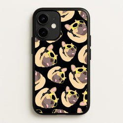 Frenchie With Goggles Pattern  - Dog Patterns Phone Case for iPhone 12 / 12 Pro