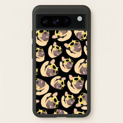 Frenchie With Goggles Pattern  - Dog Patterns Phone Case for Google Pixel 8 Pro