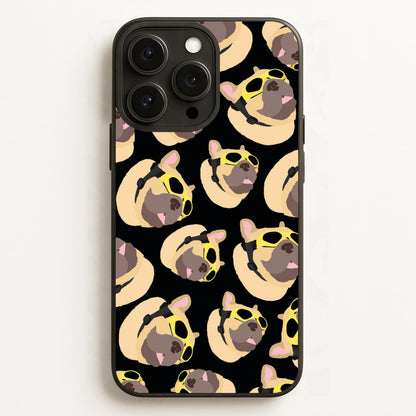 Frenchie With Goggles Pattern  - Dog Patterns Phone Case for iPhone 12 Pro Max