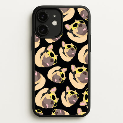 Frenchie With Goggles Pattern  - Dog Patterns Phone Case for iPhone 11