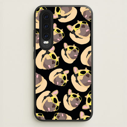 Frenchie With Goggles Pattern  - Dog Patterns Phone Case for Huawei P30