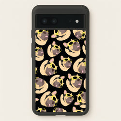 Frenchie With Goggles Pattern  - Dog Patterns Phone Case for Google Pixel 7