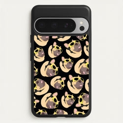 Frenchie With Goggles Pattern  - Dog Patterns Phone Case for Google Pixel 9 Pro XL