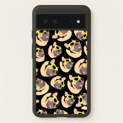 Frenchie With Goggles Pattern  - Dog Patterns Phone Case for Google Pixel 6