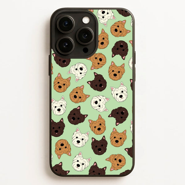 Border Terrier Pattern  - Dog Patterns Phone Case for iPhone 16 Pro Max