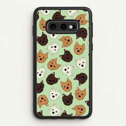 Border Terrier Pattern  - Dog Patterns Phone Case for Galaxy S10e