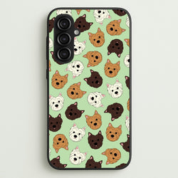 Border Terrier Pattern  - Dog Patterns Phone Case for Galaxy S23FE