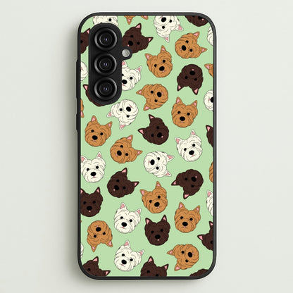 Border Terrier Pattern  - Dog Patterns Phone Case for Galaxy S23FE