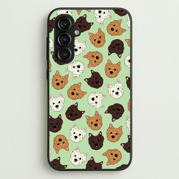 Border Terrier Pattern  - Dog Patterns Phone Case for Galaxy S23FE