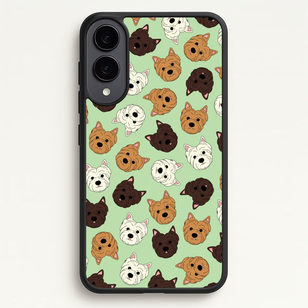 Border Terrier Pattern  - Dog Patterns Phone Case for Galaxy S25 Edge