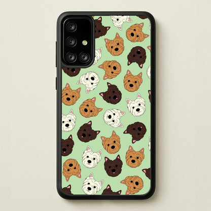 Border Terrier Pattern  - Dog Patterns Phone Case for Galaxy A71