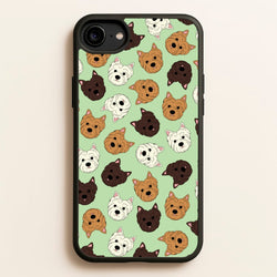 Border Terrier Pattern  - Dog Patterns Phone Case for iPhone 6 / 7 / 8 / SE