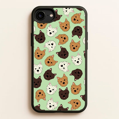 Border Terrier Pattern  - Dog Patterns Phone Case for iPhone 6 / 7 / 8 / SE