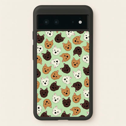 Border Terrier Pattern  - Dog Patterns Phone Case for Google Pixel 6