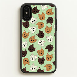 Border Terrier Pattern  - Dog Patterns Phone Case for iPhone XS Max
