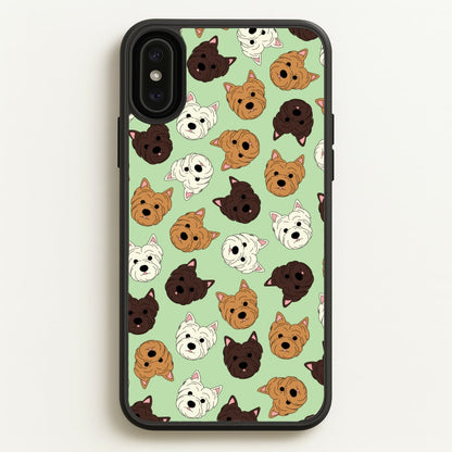 Border Terrier Pattern  - Dog Patterns Phone Case for iPhone XS Max